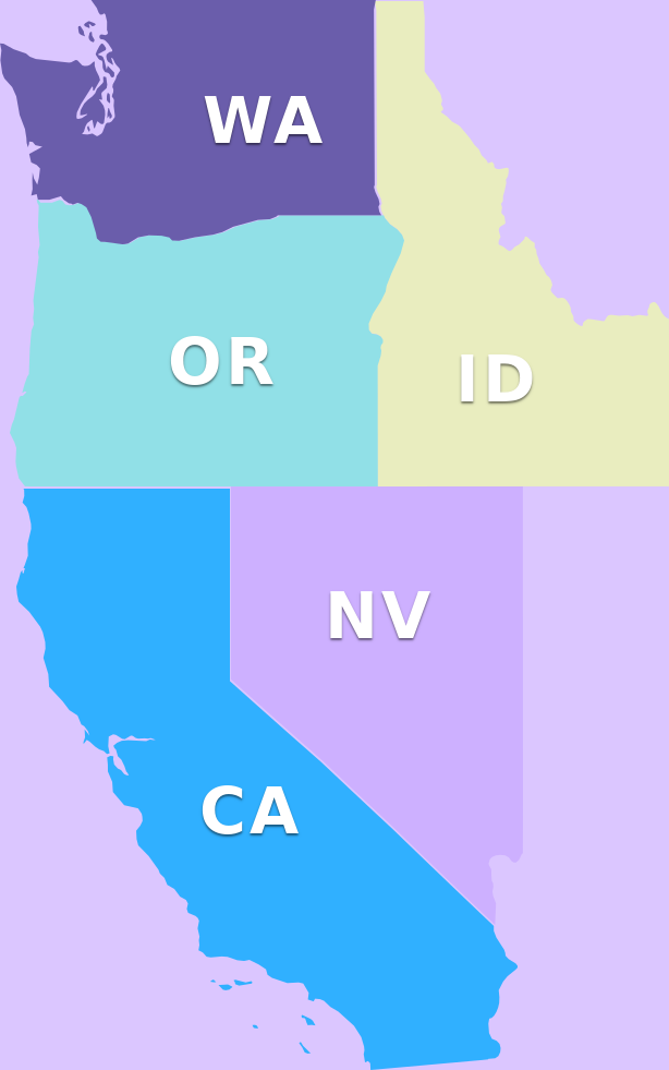 The states of california, ohio, and california.